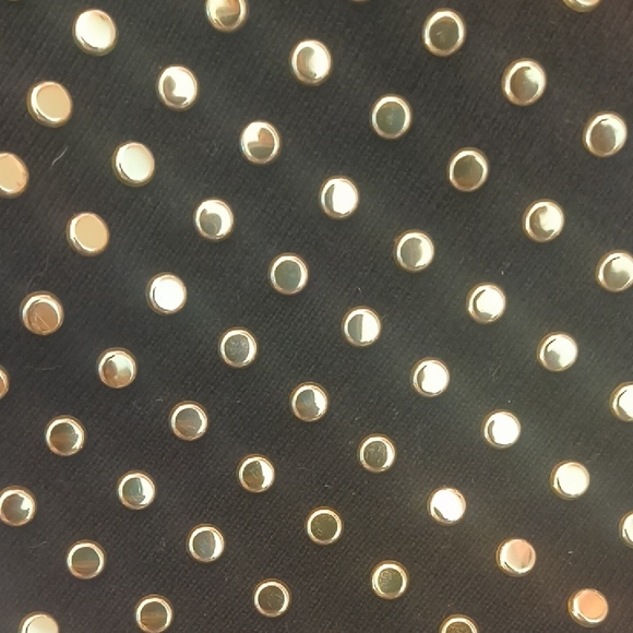 Calvin Klein Black Dress with Gold Studs Size 6 - Picture 8 of 10